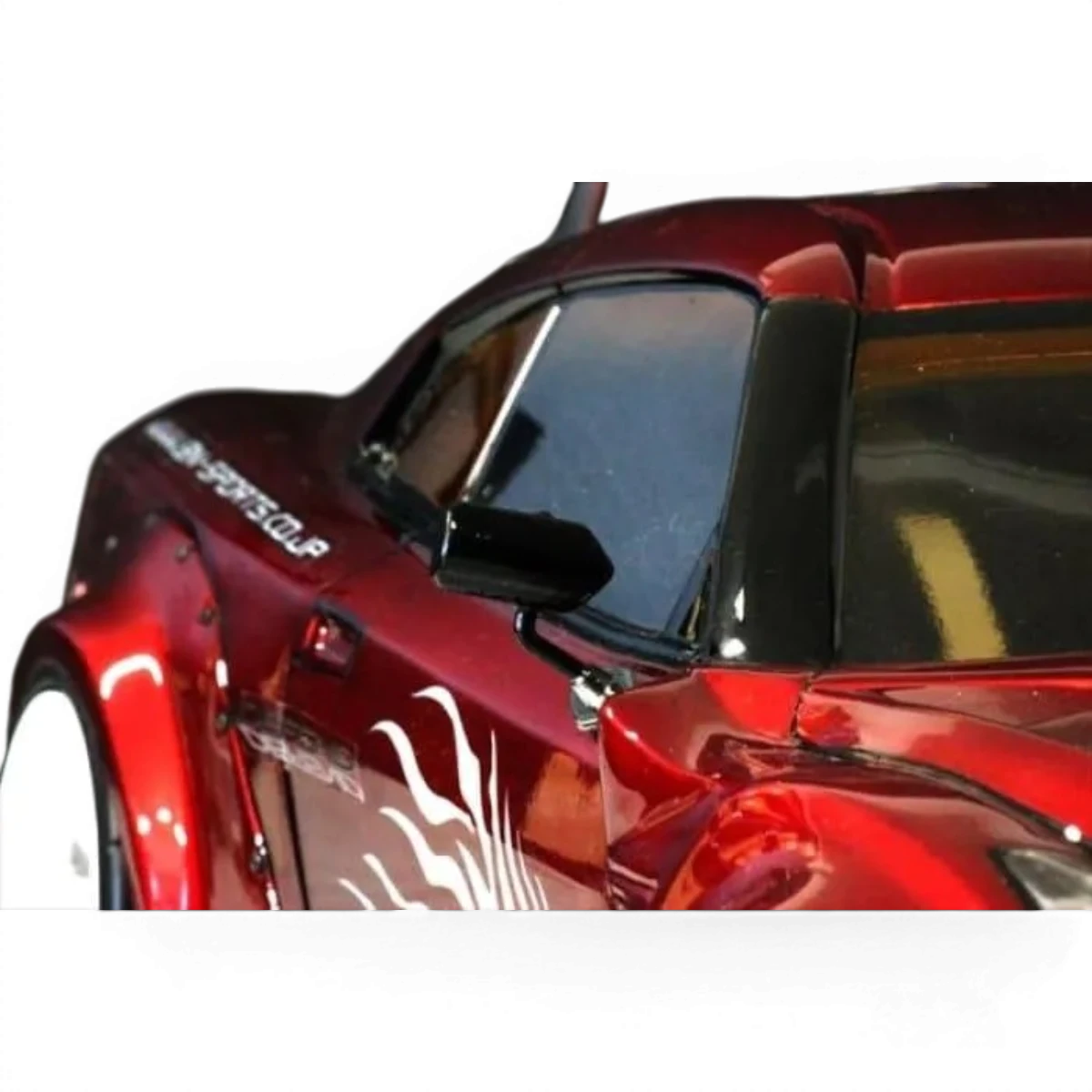 Rétroviseurs S-GT-F1 Pandora RC pour personnalisation de voitures de drift, avec design aérodynamique et finition noire.