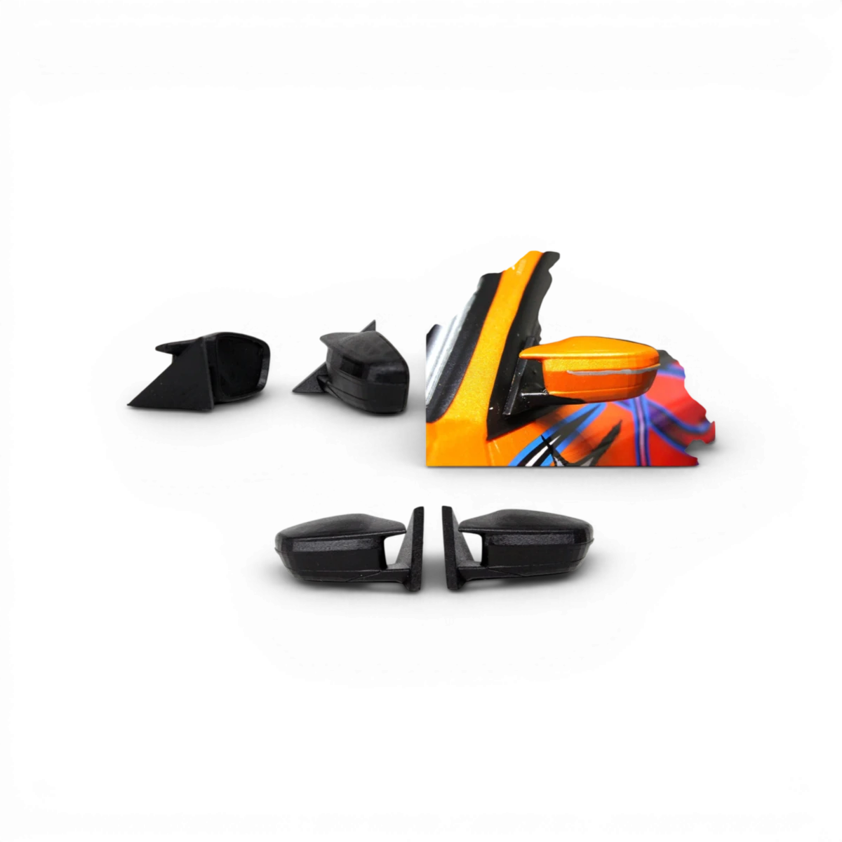 Rétroviseurs style 14 de la marque Src Sideways RC, pour personnalisation de voiture RC, visibles en image.