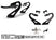 Hliníkový držák křídla REVERSE SWAN NECK WING MOUNT 1 – SRC Sideway – SRC-REVSN-WM1-BK 