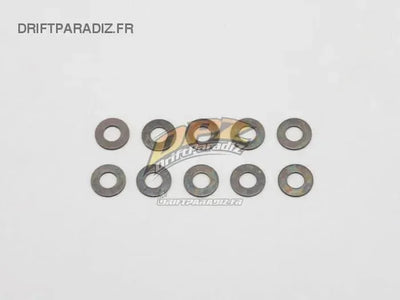 Rondelles 3x7x0.5mm Noires - 10pcs - YOKOMO - ZC-S37A