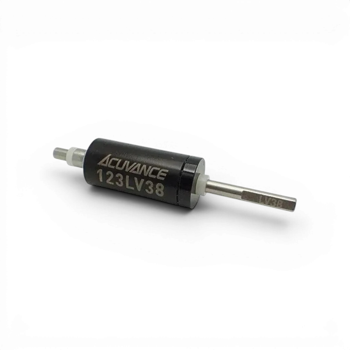 Rotor LV38 pour moteur FLEDGE, composant électronique d'origine, de la marque Acuvance, visible avec ses détails techniques.