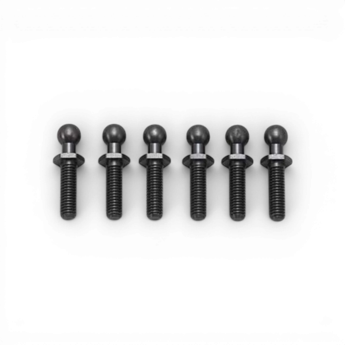 Rotule ou rod end Team Yokomo, 4,3 mm x 16,8 mm, pièce détachée pour modélisme ou RC, visible en détail.