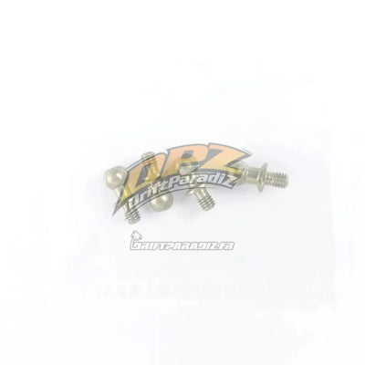 Rotules aluminium 4.8 x 4mm traité téflon (10pcs) - 3Racing - 3RAC-BS4804/TE