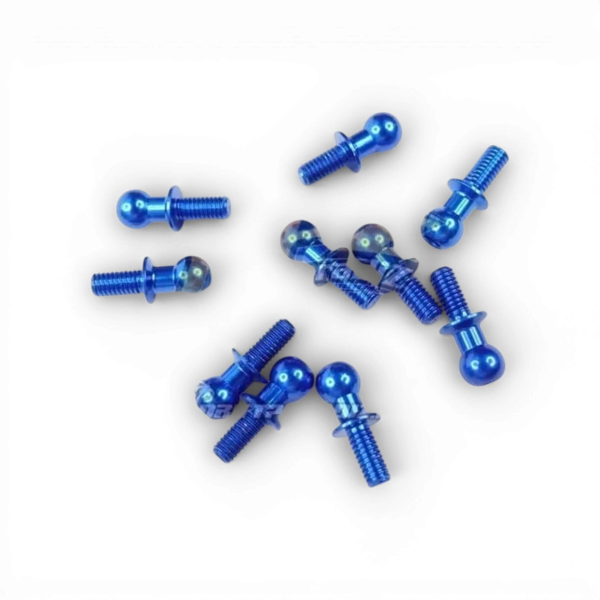 Rotules en aluminium bleues 4,8 x 6 mm pour pièces détachées, lot de 10 pièces de la marque 3 Racing Sakura.