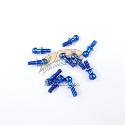 Rotules aluminium 4.8 x 6mm bleu (10pcs) - 3Racing