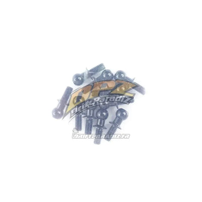 Juntas de bola de aluminio 4.8 x 6 mm de negro (10pcs) - 3Racing - 3RAC-BS4806/BL