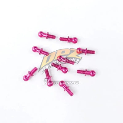 Juntas de bola de aluminio 4.8 x 6 mm rosa (10pcs) - 3Racing - 3RAC-BS4806/PK