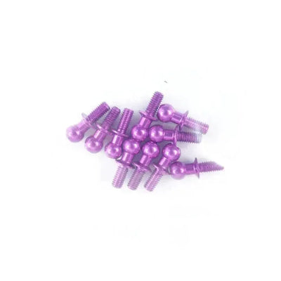 Juntas de bola de aluminio 4.8 x 6 mm Púrpura (10pcs) - 3Racing - 3RAC-BS4806/PU