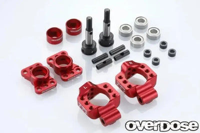 Red - Rear aluminum rockets adjustable for OD/YOKOMO/REDED - OVERDOSE - OD2278B