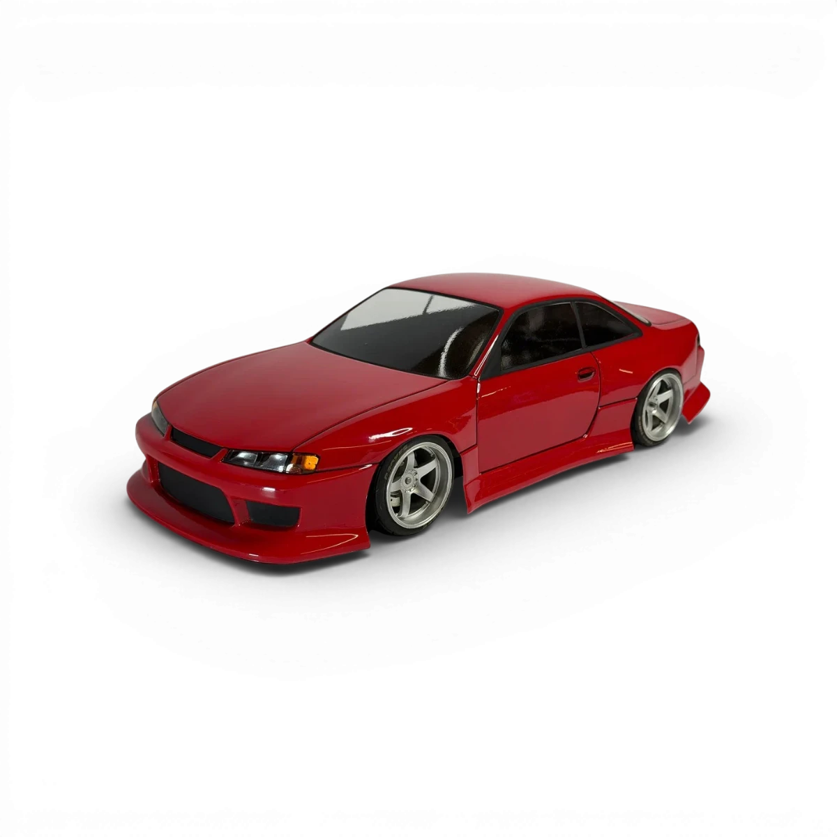 Carrosserie pour Nissan S14 Silvia Kouki, modèle Aplastics RC, version S14 Kouki, vue de face, détails précis et finition de qualité