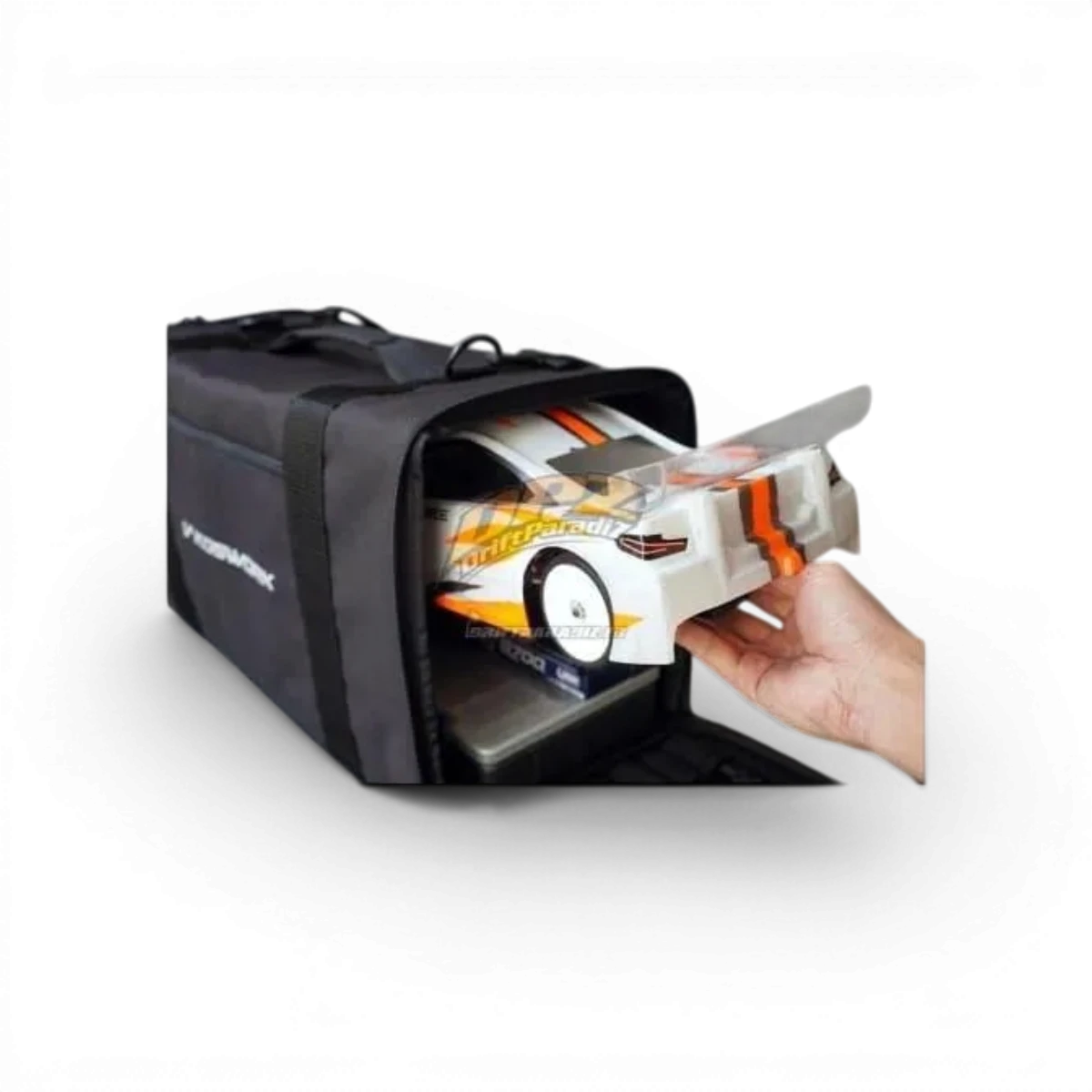Sac de transport Koswork 1:10, accessoire de rangement dimension 570x260x310mm, robuste et pratique pour modèles réduits.