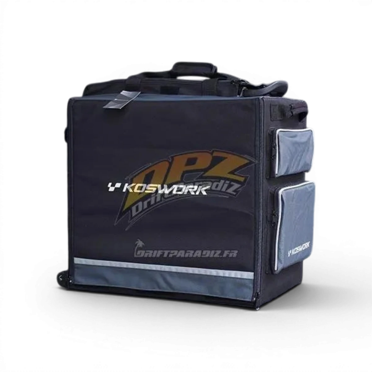 Sac de transport trolley Star pour voiture RC, sac Koswork robuste avec poignée et roulettes, dimensions 630x360x550mm.