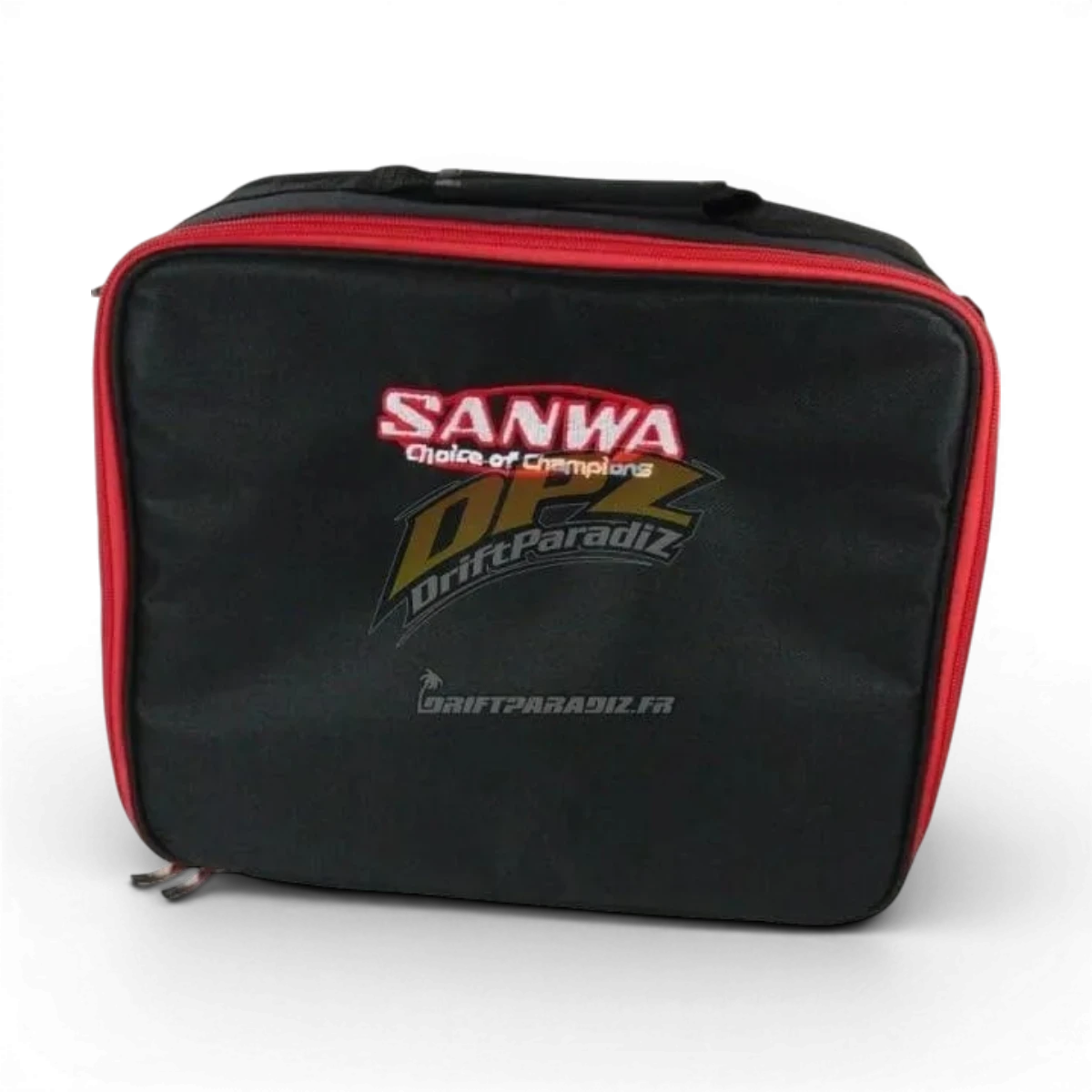 Sac radio Sanwa, accessoire de transport élégant avec compartiments pour équipement radio.
