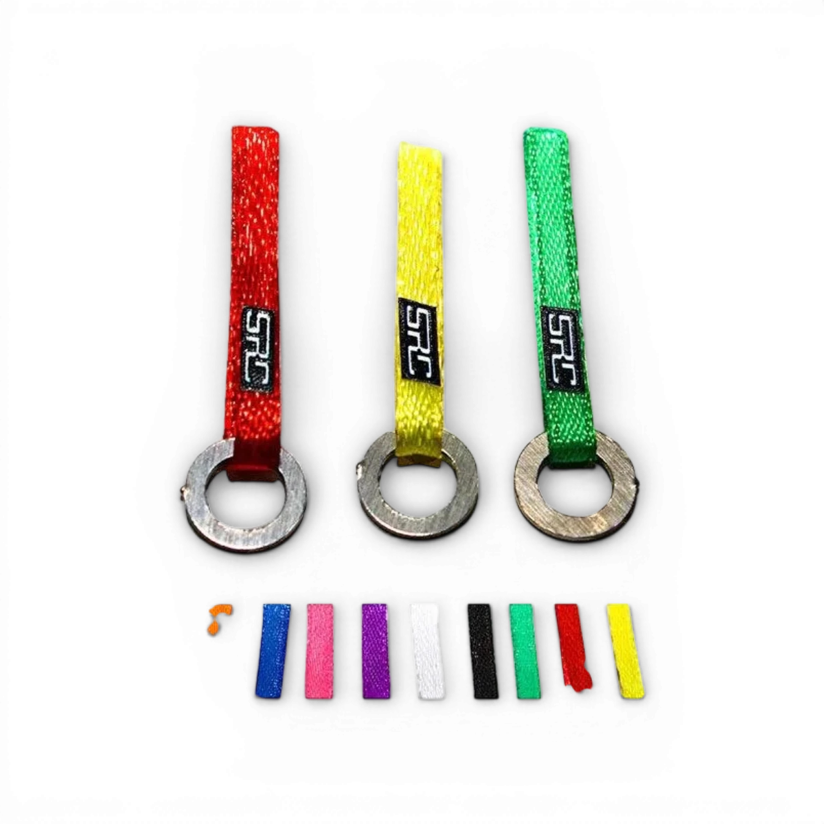 Sangle de remorquage avec boucle en acier pour customisation de voitures RC, par Src Sideways RC.