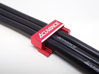 Serre cable 12awg Rouge - ACUVANCE