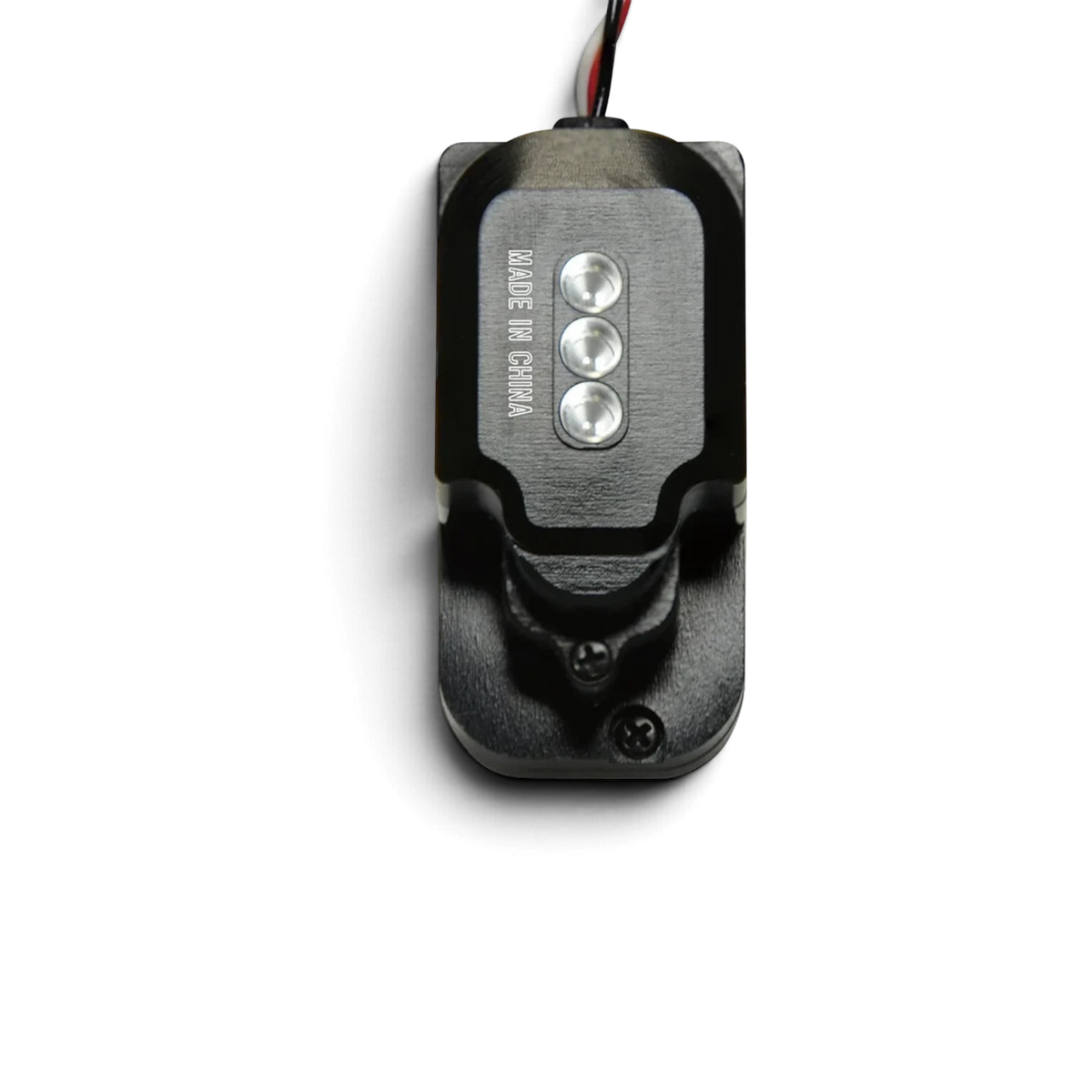 Servo de fusée S-CD500KS Futaba pour voiture RC Drift 1/10, composant électronique, vue de face avec câbles et connecteurs.