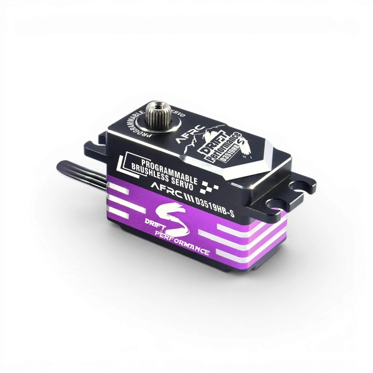 Servo HV brushless programmable AFRC D3519HB-S, électronique pour modélisme, avec moteur sans balais haute tension.