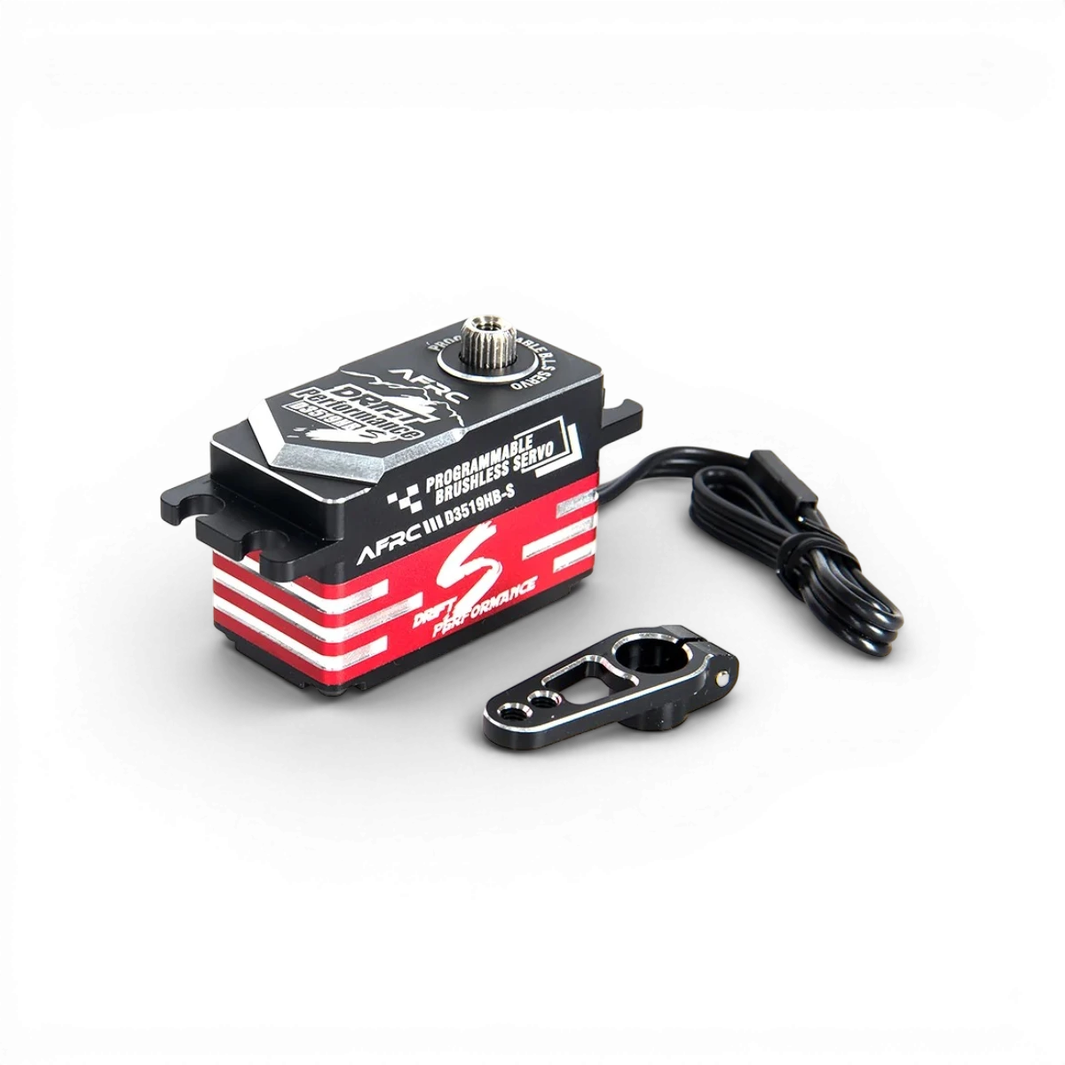 Servo HV brushless programmable AFRC D3519HB-S, composant électronique pour drones et modélisme, visible en image.