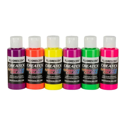 Set Classic Fluorescent - 6x60ml - CREATEX - 5802-00