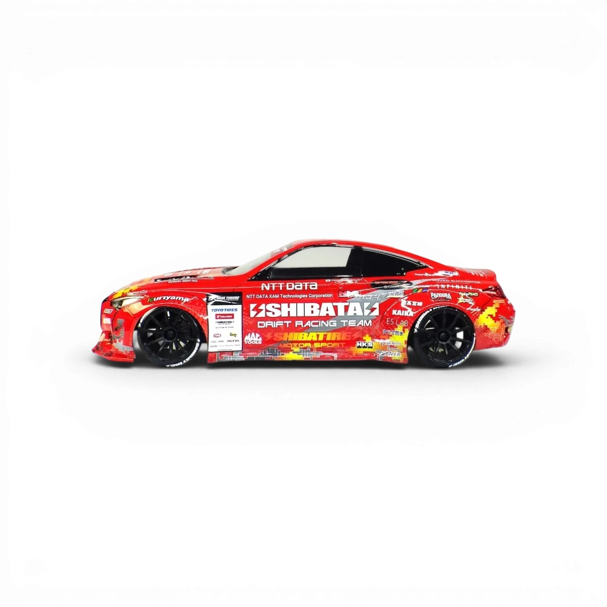 Ensemble de stickers de personnalisation SHIBATA pour Infiniti Q60 D1GP, version 2022, avec designs graphiques modernes.