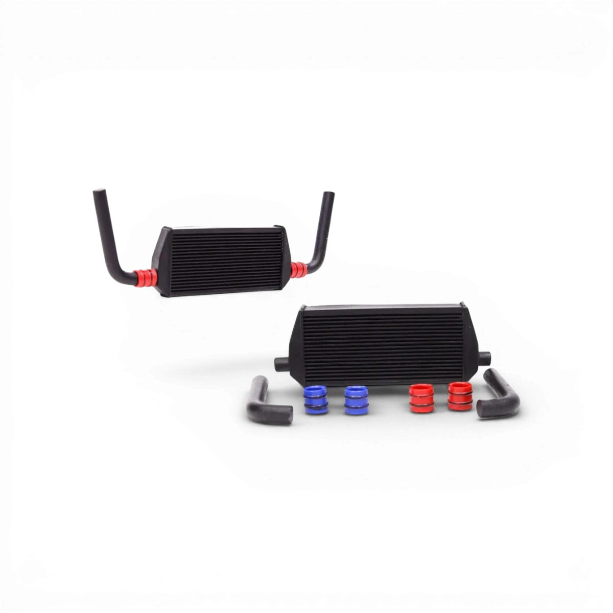 Ensemble de refroidisseurs intermédiaires SRC Sideways RC pour personnalisation, visible avec composants de refroidissement.