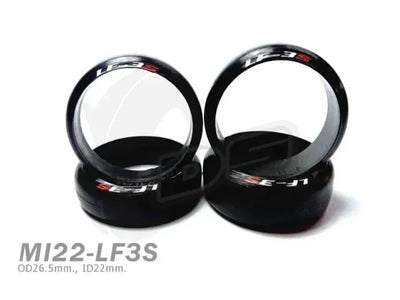 Set Pneus 22mm MiniZ LF3S- 8.5/11mm (4pcs)  -  DS Racing - MI22L-LF3SNW