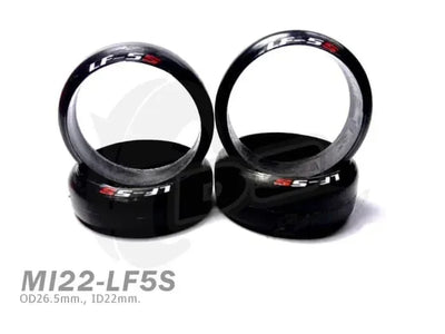 Set Pneus 22mm MiniZ LF5S - 8.5/11mm (4pcs)  -  DS Racing - MI22L-LF5SNW