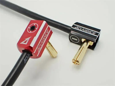 Set prises batterie pk 5mm + dissipateurs aluminum Noir/Rouge - ACUVANCE - OP-15141