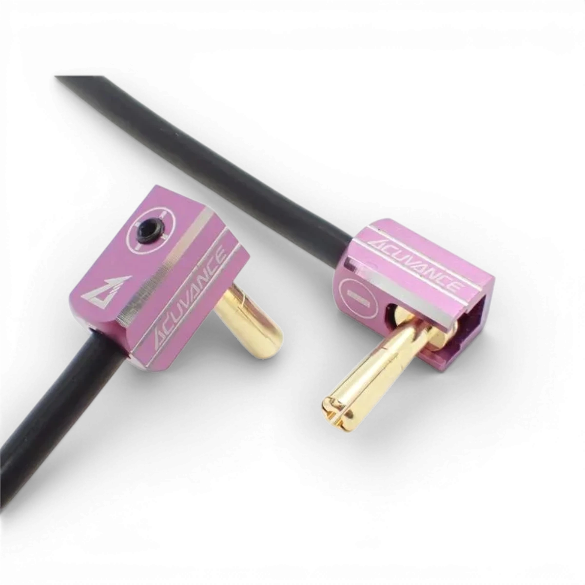 Set prises batterie pk 5mm + dissipateurs aluminum Violet - ACUVANCE - DriftParadiZ
