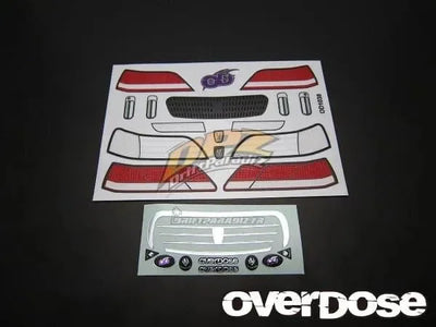 3D stickers for Cresta Toyota JZX100 - OVERDOSE - OD1038B