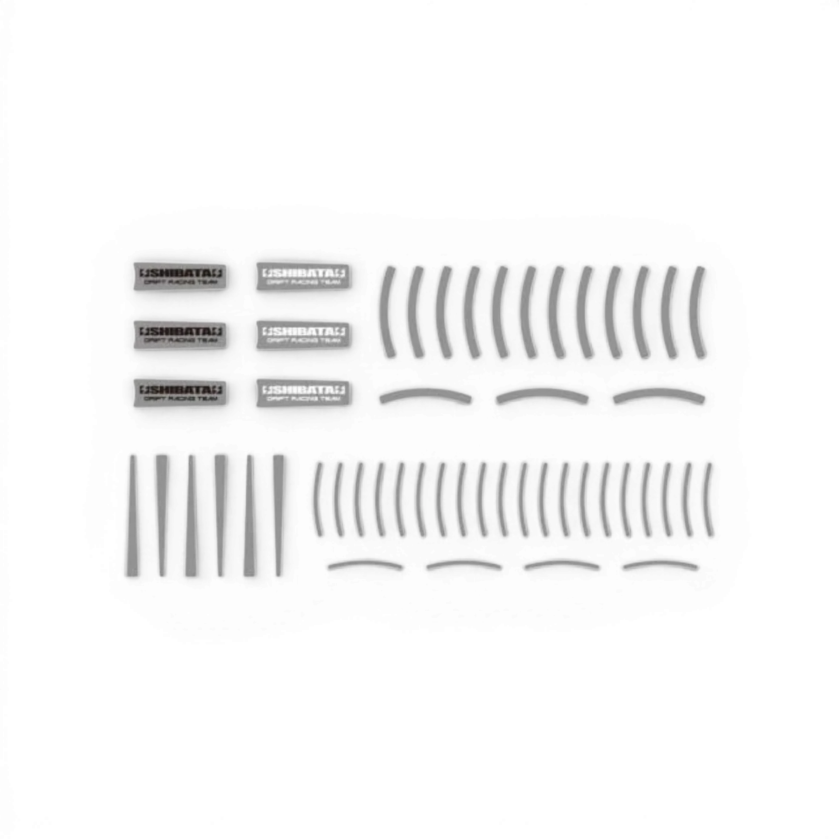 Stickers de jante SHIBATA en plating, lot de 2, pour personnaliser les roues de voiture avec design robuste et brillant.