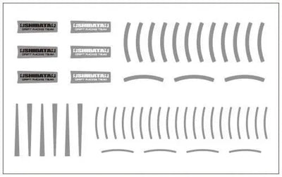 Stickers de Jante SHIBATA - 2 Pièces (plating) - SHIBATA - R31W430PL