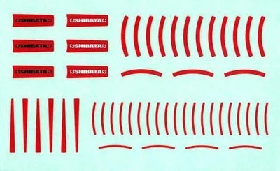 Stickers de Jante SHIBATA - 2 Pièces (Rouge) - SHIBATA - R31W430RD