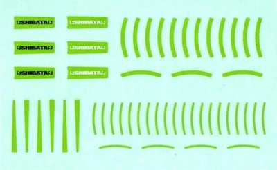 Stickers de Jante SHIBATA - 2 Pièces (Vert) - SHIBATA - R31W430GR