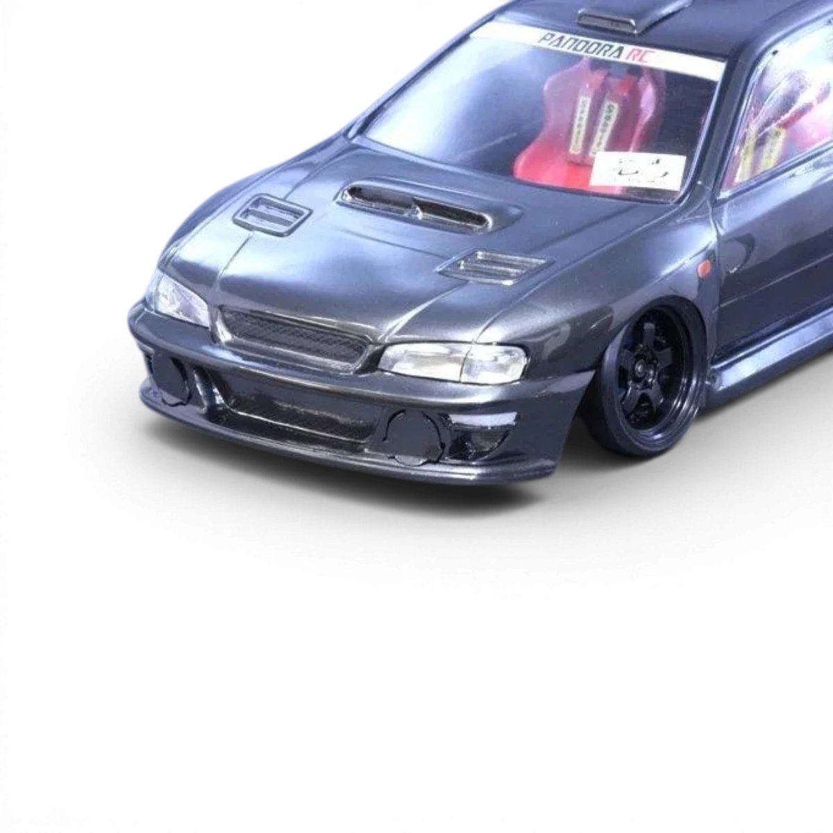 Carrosserie pour Subaru Impreza 22B-STI de Pandora RC, modèle détaillé en plastique coloré pour voitures télécommandées.