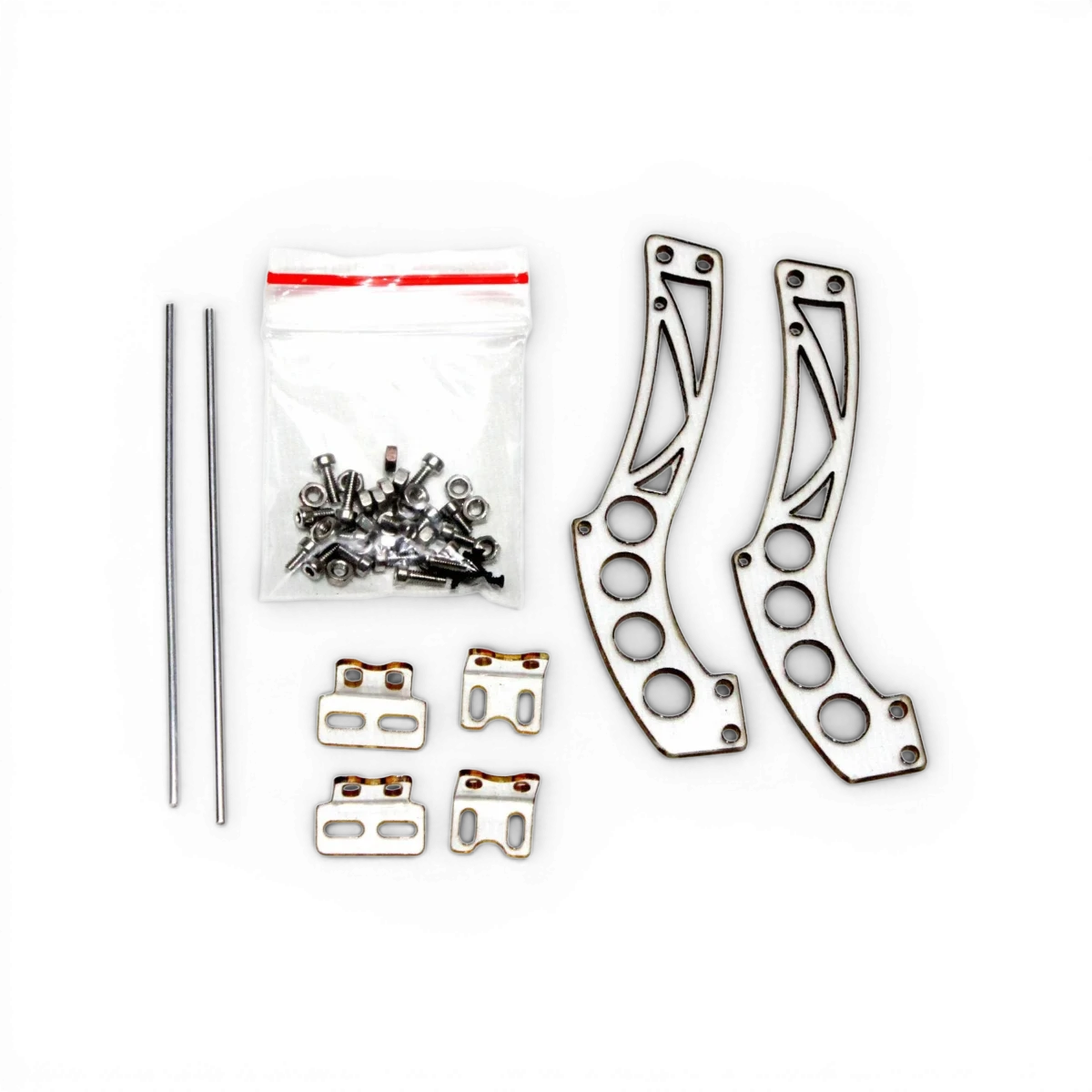 Support d'aileron léger V1 pour drone, fabriqué par Src Sideways RC, en plastique noir, conçu pour la customisation aéronautique.