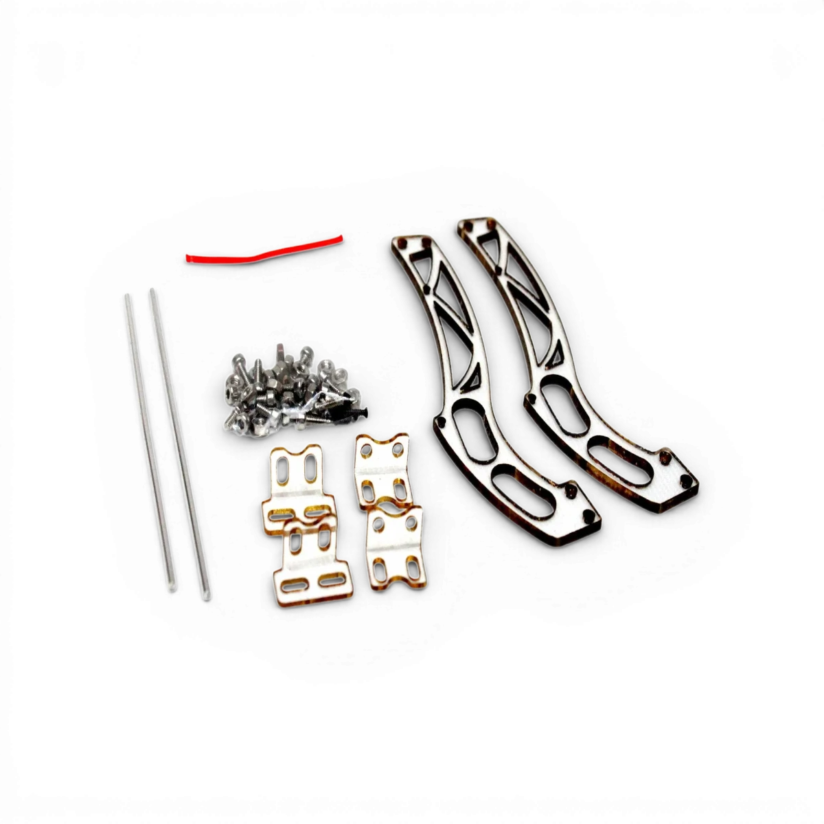 Support d'aileron léger V2 pour drone RC, conçu par Src Sideways RC, en plastique noir avec fixation élégante.