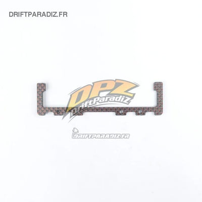 Support batterie carbone Rouge - 3racing