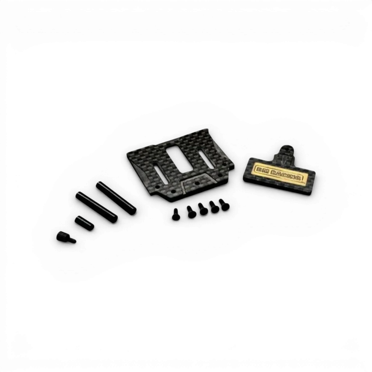 Support de batterie haut en carbone BM Racing BMRX pour fixation solide dans les voitures de drift.