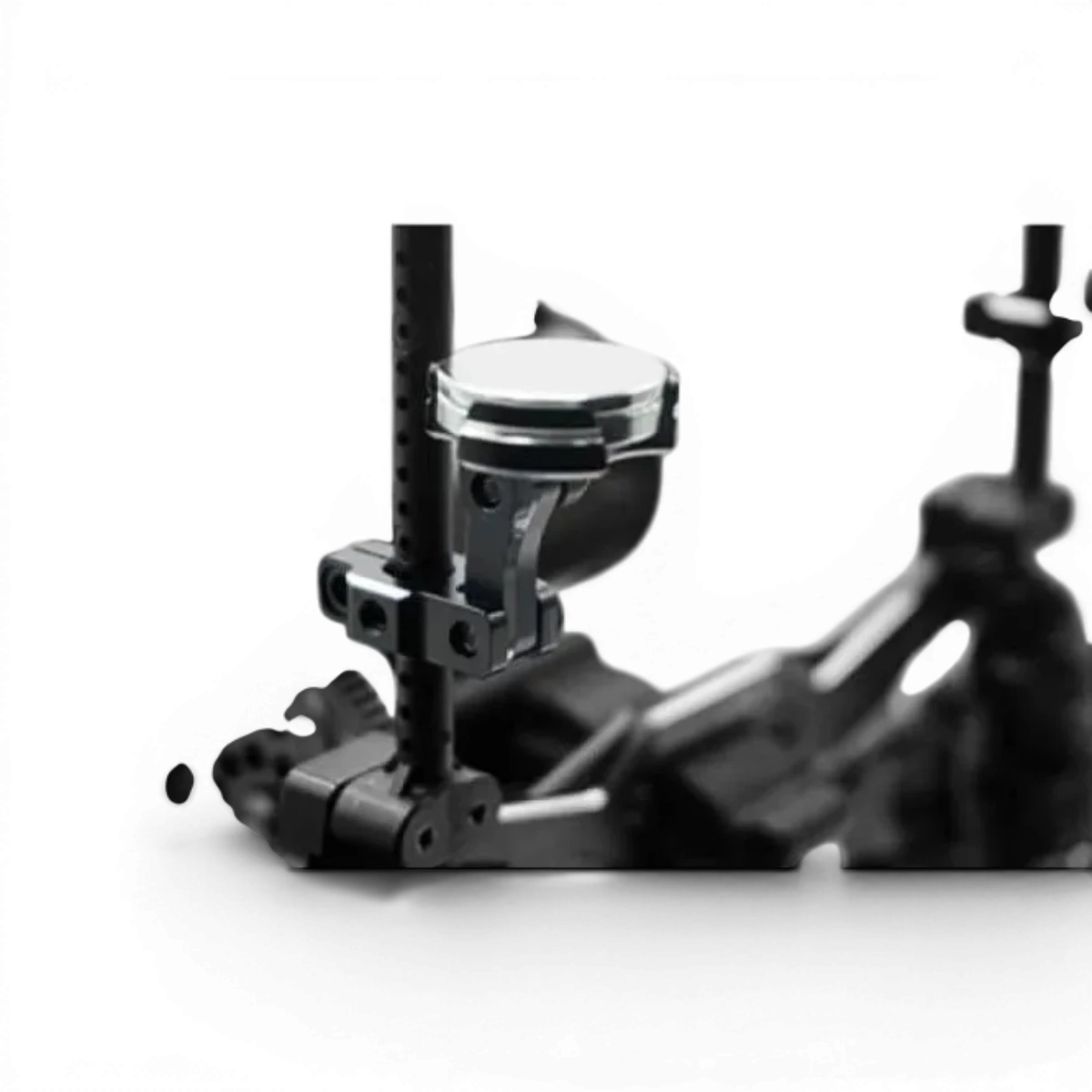 Support carrosserie aimanté en aluminium rouge de Yeah Racing, conçu pour la fixation et la stabilisation des carrosseries.