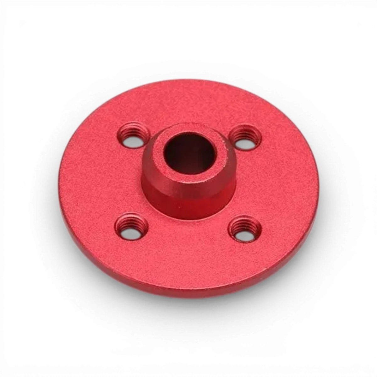 Support de couronne rouge pour YD2 Series, pièce détachée de la marque Team Yokomo, visible avec détails de fixation.