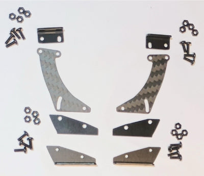 Flossenstütze / Flügelstrebe Aluminium/Carbon – METAL GARAGE – MGCYMWS