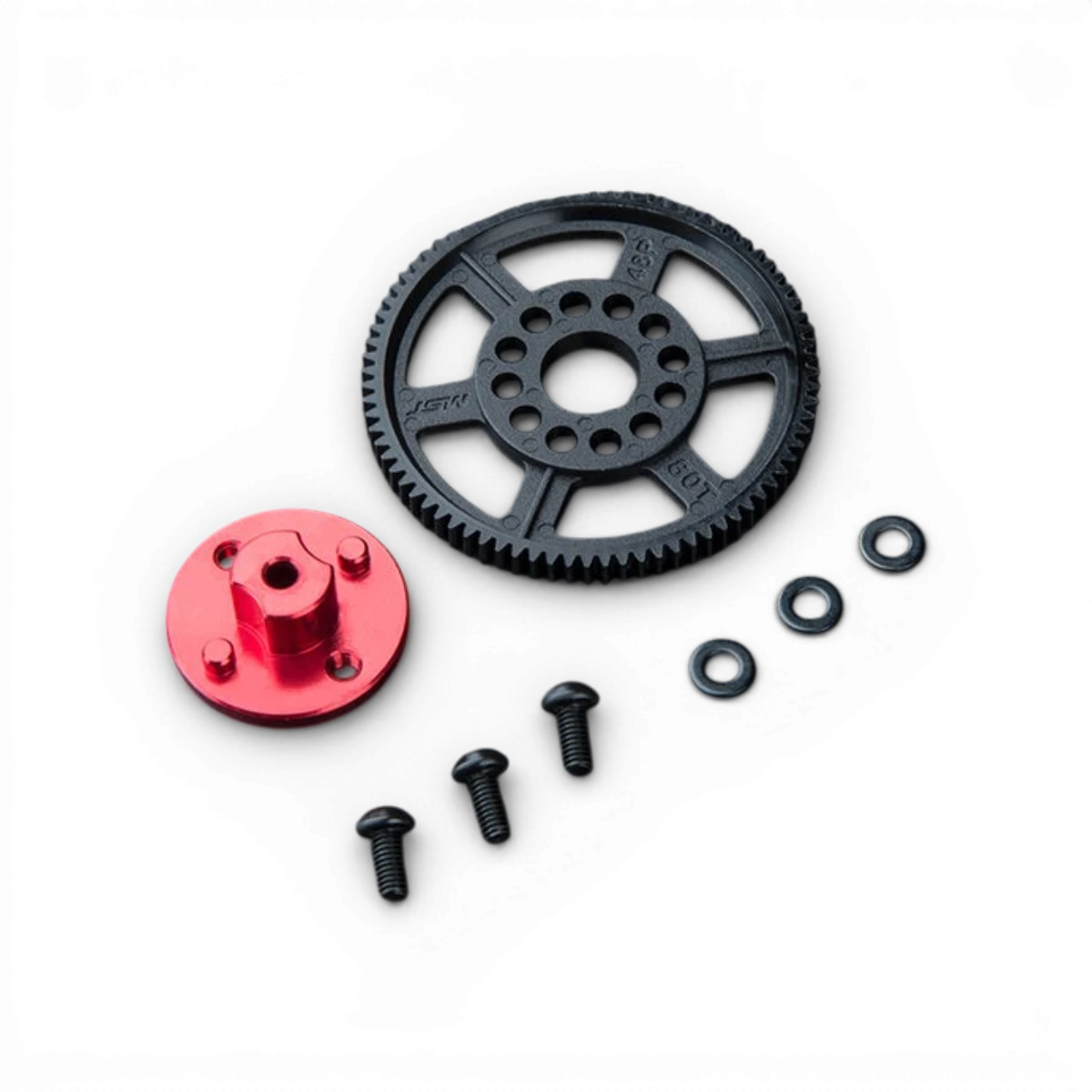 Support de couronne en aluminium RMX 4 de Max Speed Technology, pièce détachée pour drone ou véhicule RC, visible en détail.