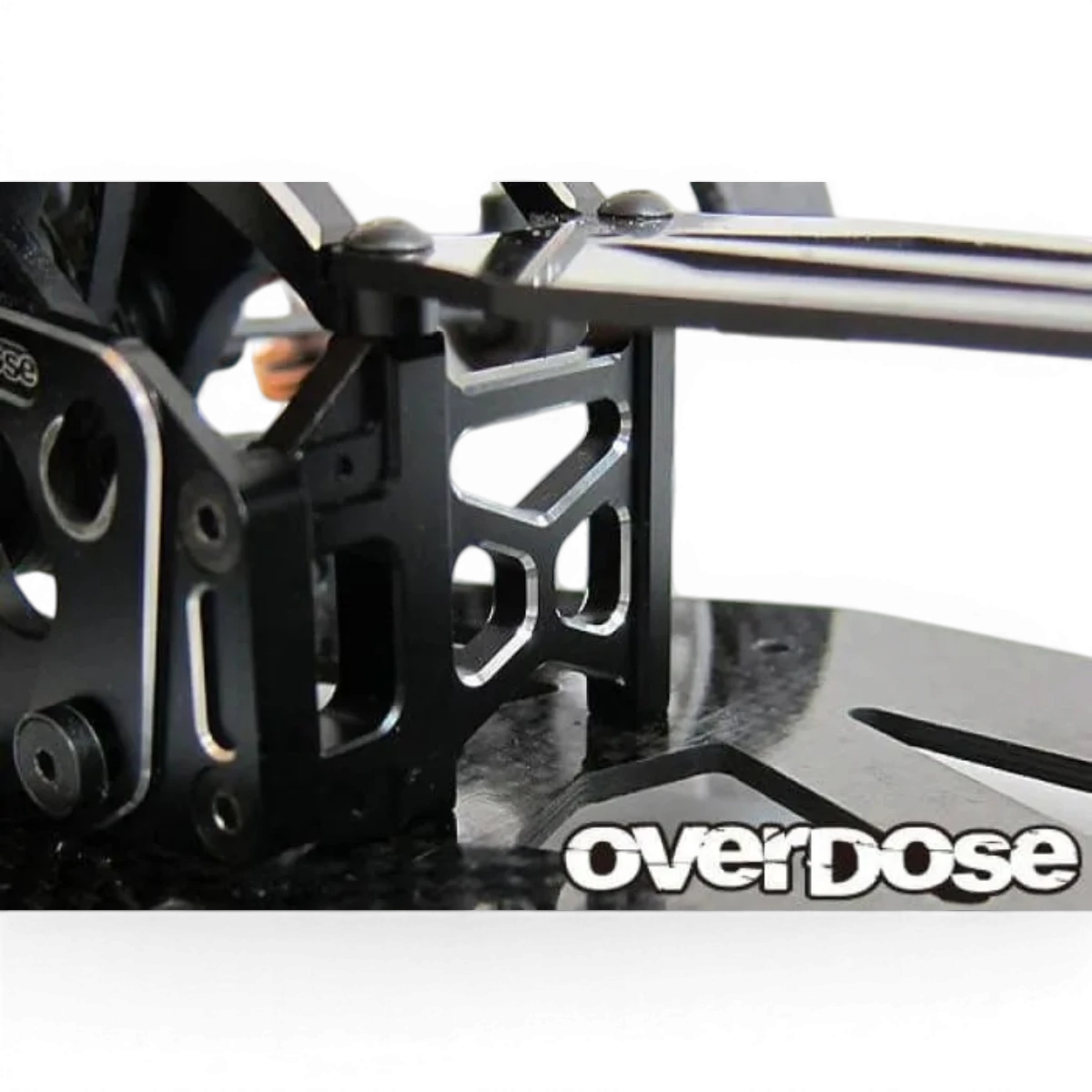 Support de renfort arrière en aluminium pour GALM Overdose, pièce détachée pour voiture de drift.