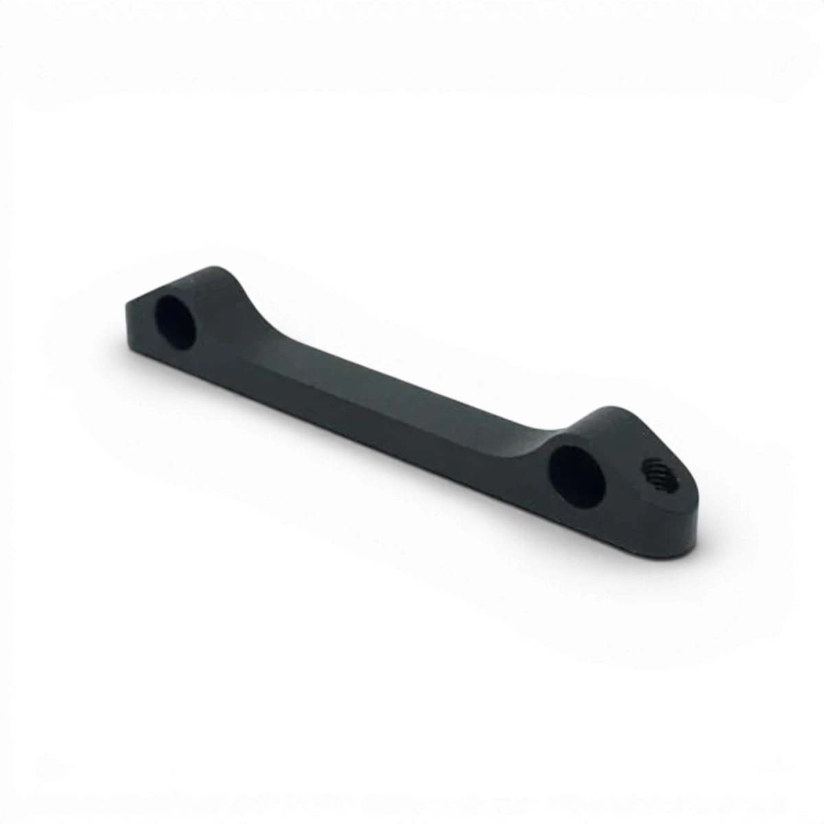 Support de suspension en aluminium noir pour pièces détachées SHIBATA, image montrant le support robuste et léger en noir.