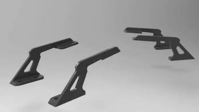 Supports ailerons LOW SWAN NECK MOUNTED WING - Addiction - AD-WS5-BK