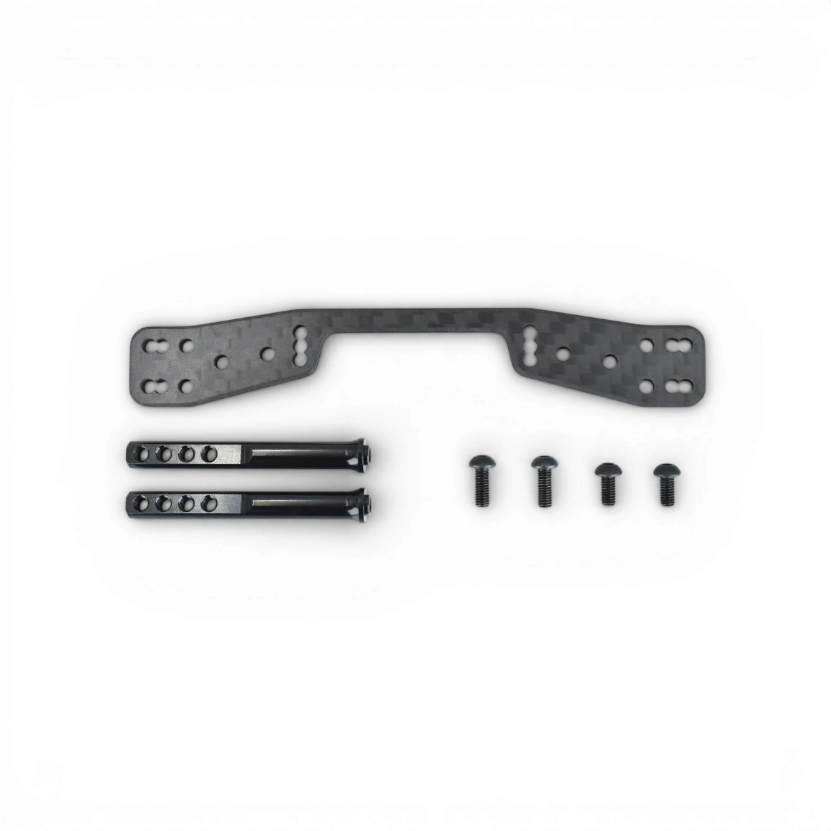 Support de carrosserie arrière pour aimants RDX, conçu par Team Reve D, visible avec fixation métallique robuste.