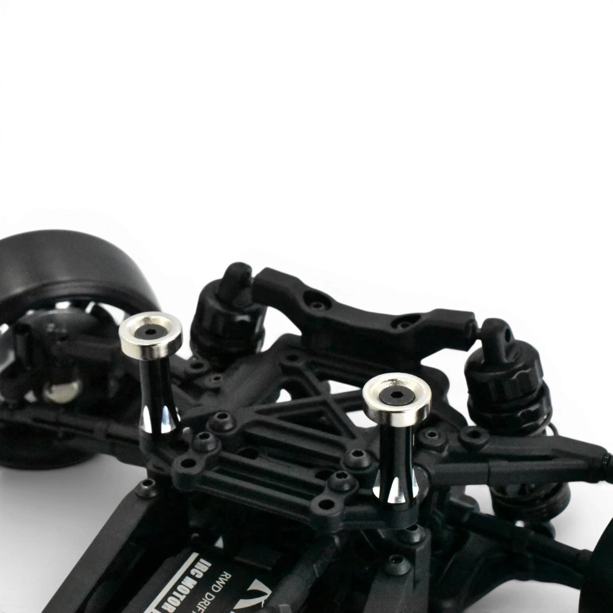Support de carrosserie avant pour aimants RDX Team Reve D, conçu pour la drift, visible en détail sur l'image.