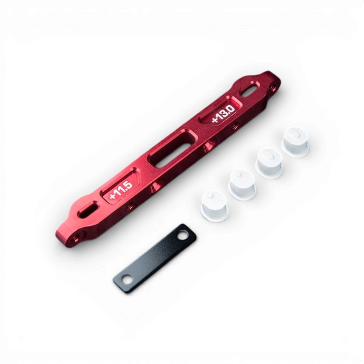 Supports de bras inférieurs réglables en aluminium RMX 4 de Max Speed Technology, ajustables de 11,5 à 13,0 mm.