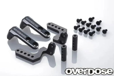 Supports de carrosserie arrière en aluminium pour GALM - Noir - OVERDOSE - OD2885
